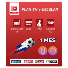 Plan TV + Celular (Mensual 1 Mes)
