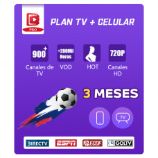 Plan TV + Celular (Trimestral 3 Meses)